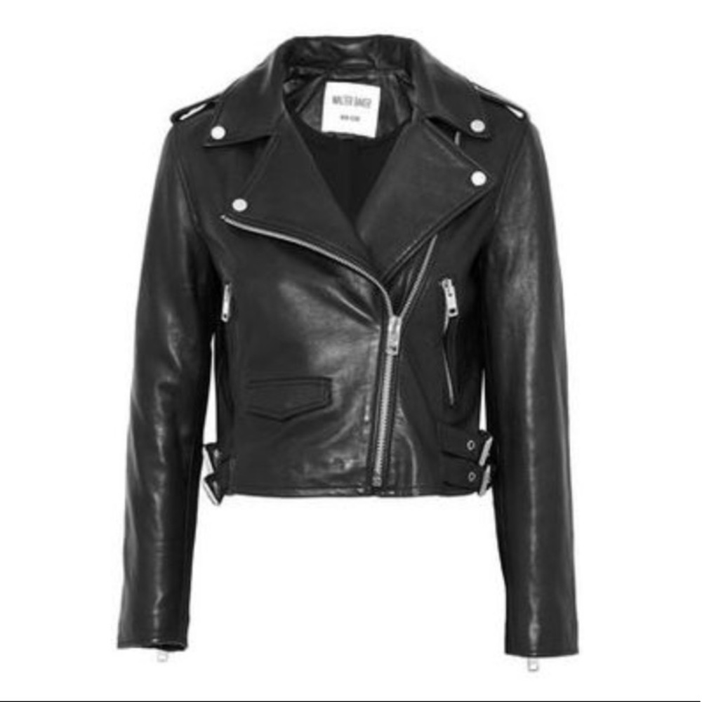 WALTER BAKER Liz Leather Jacket (olive)
